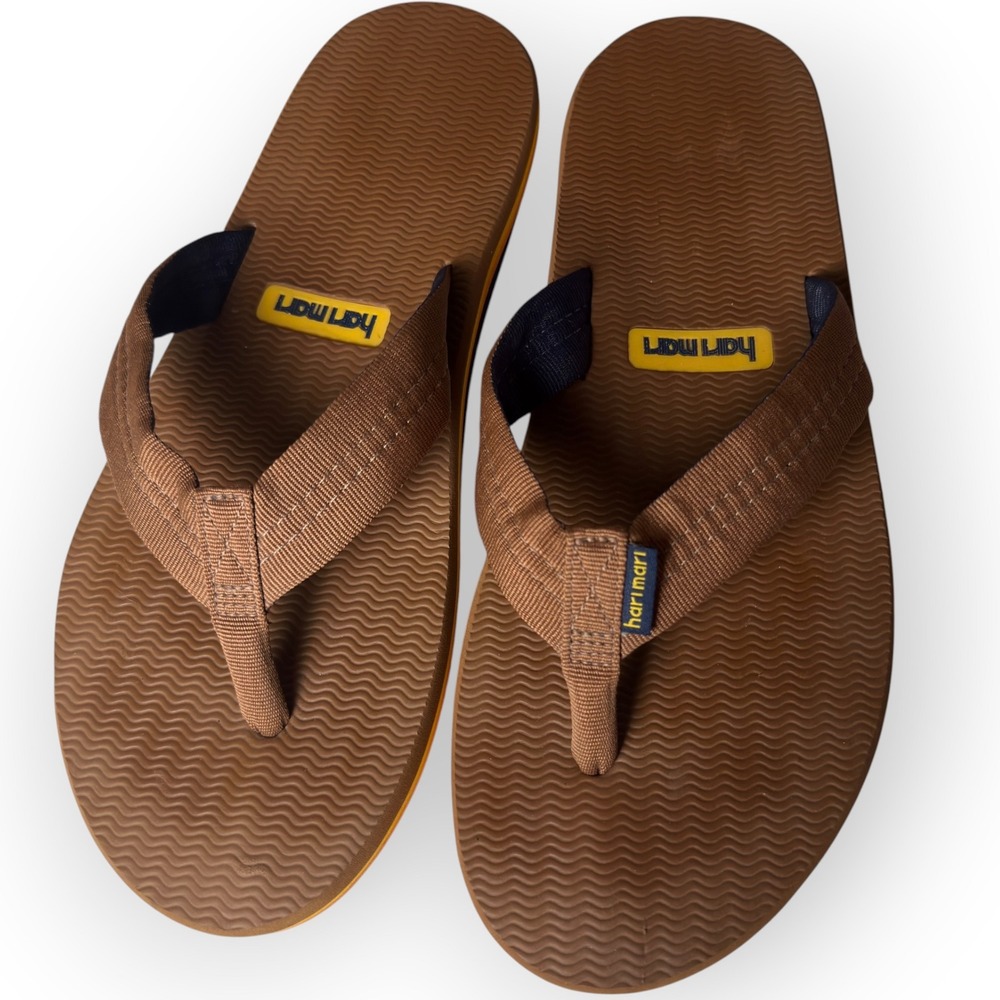 Hari Mari Fields Flip Flop Brown Mens Size 10 Boat Safe Sanda